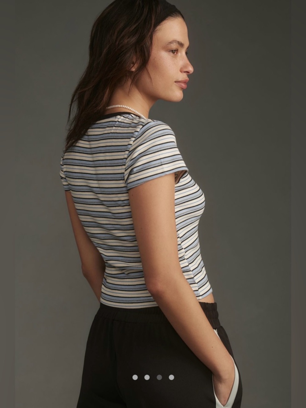 The Blair Baby Tee by Maeve : Striped Edition